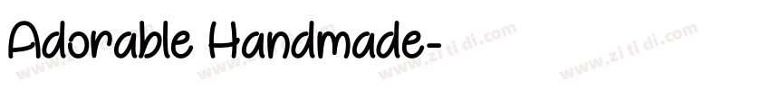 Adorable Handmade字体转换